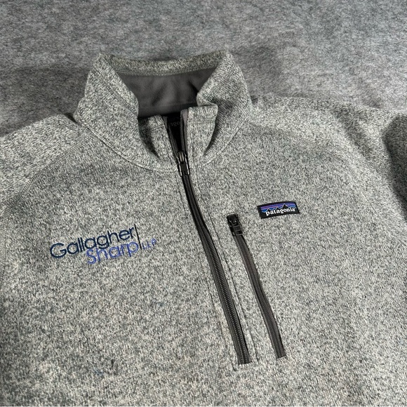 Patagonia Better Sweater Mens Large Grey 1/4 Zip Fleece Cozy Pullover Sweatshirt - Picture 2 of 9